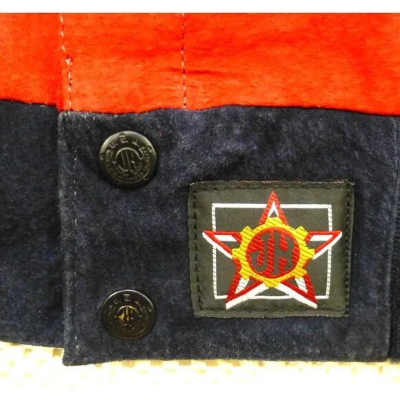 Chase Authentics NASCAR Hendrick Motorsports DuPont Flame Leather Jacket 2XL - Picture 7 of 16